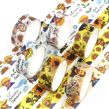 

Ransitute R1073 Van Gogh Art Painting Washi Tape Set Adhesive Tape DIY Decoration Scrapbooking Diary Tape Stationery Supply