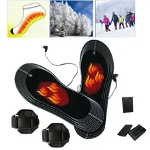 1 пара питанием ботинки с электрическим подогревом колодки Insoleelectric стельки теплая обувь США