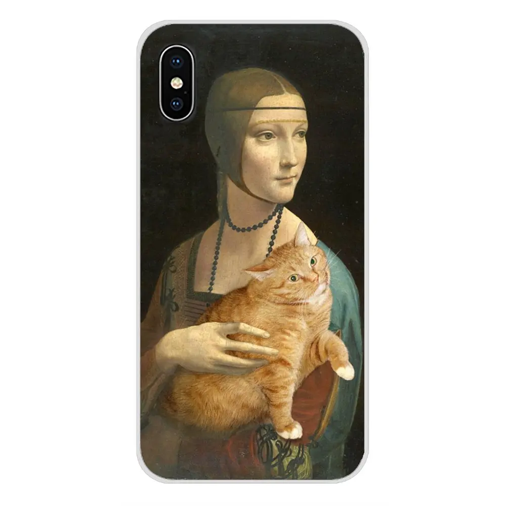 Для Xiao mi 4 mi 5 mi 5S mi 6 mi A1 A2 5X6X8 9 Lite SE Pro mi Max mi x 2 3 2S защитный чехол для телефона da Vinci Mona Lisa Pat Cat Art