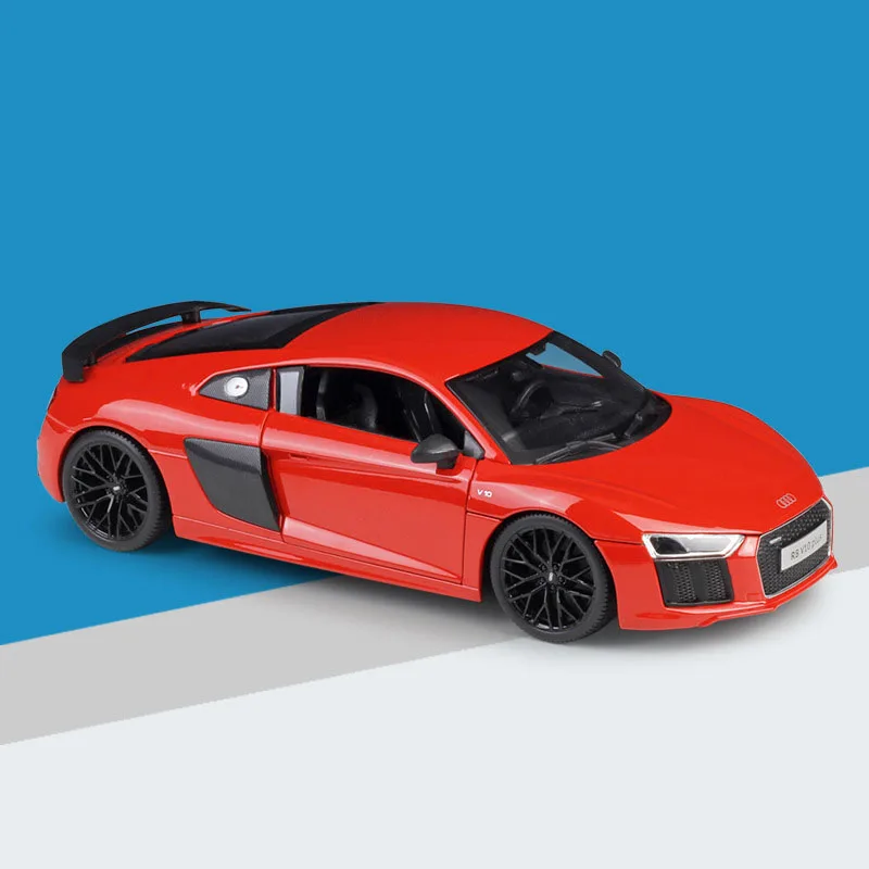 Maisto литая под давлением модель автомобиля R8 V10 Plus 1:18 из металлического сплава Высокая симуляция автомобилей с базой Игрушки для мальчиков подарки для мальчиков