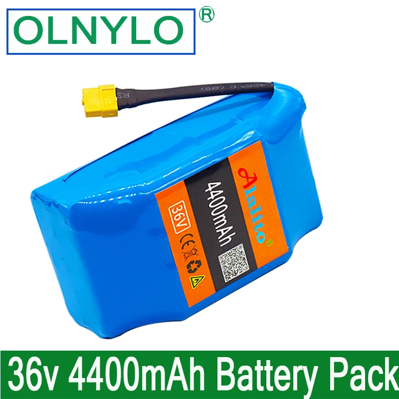 

10S2P 36v lithium-ion rechargeable battery 4400 mAh 4.4AH battery pack for electric self-suction hoverboard unicycle
