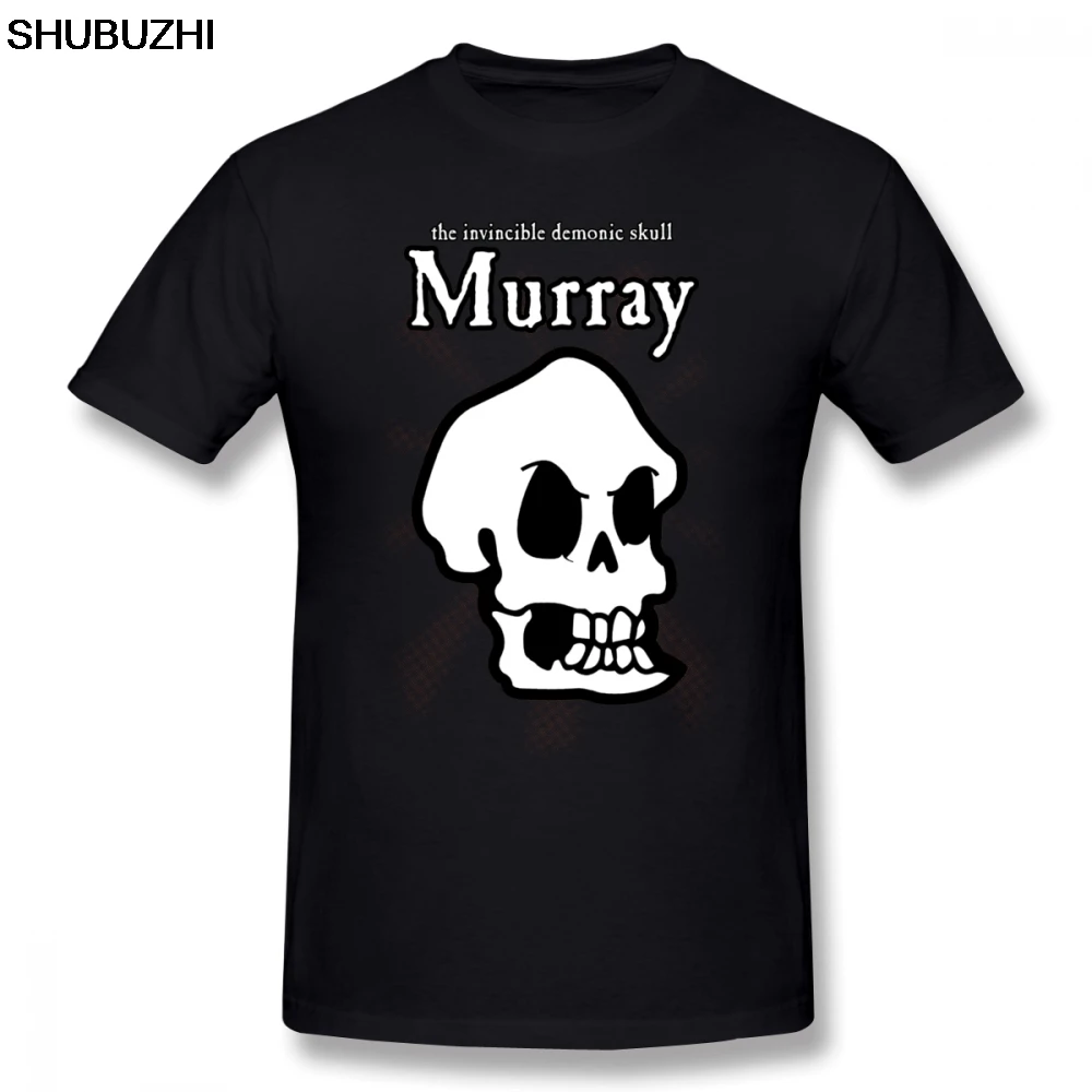 

Monkey Island T Shirt Monkey Island Murray The Skull T-Shirt Beach Cotton Tee Shirt Cute Print 5x Male Short Sleeves Tshirt