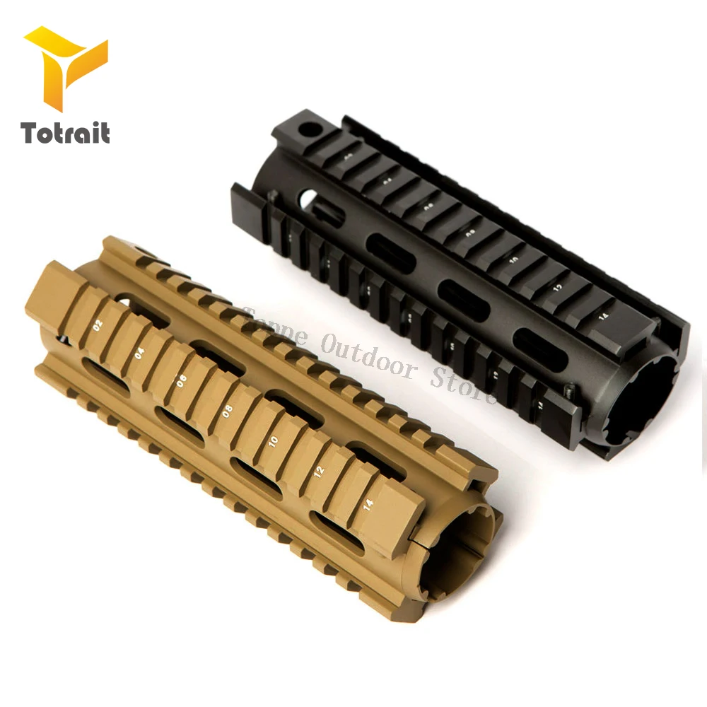 TOtrait 6,7 дюймов AR15 M4 Carbine Handguard RIS Drop-in Quad Rail Mount Tactical Free Float страйкбол AR-15 ружье аксессуары