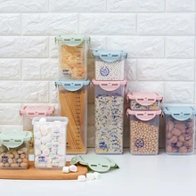 Коробка для хранения пищевых зерен кухонные аксессуары Градуированный контейнер для хранения зерновых коробка lastic герметичная емкость для хранения пищи для закусок