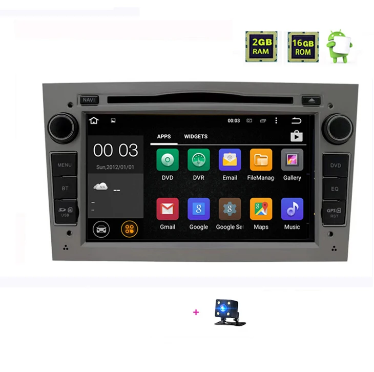 Gray Cam Android 9,0 Автомагнитола 2 din DVD gps для Vauxhall Opel Astra H G J Vectra Antara Zafira Corsa Vivaro Meriva Veda 2DIN мультимедиа - Цвет: Gray Cam
