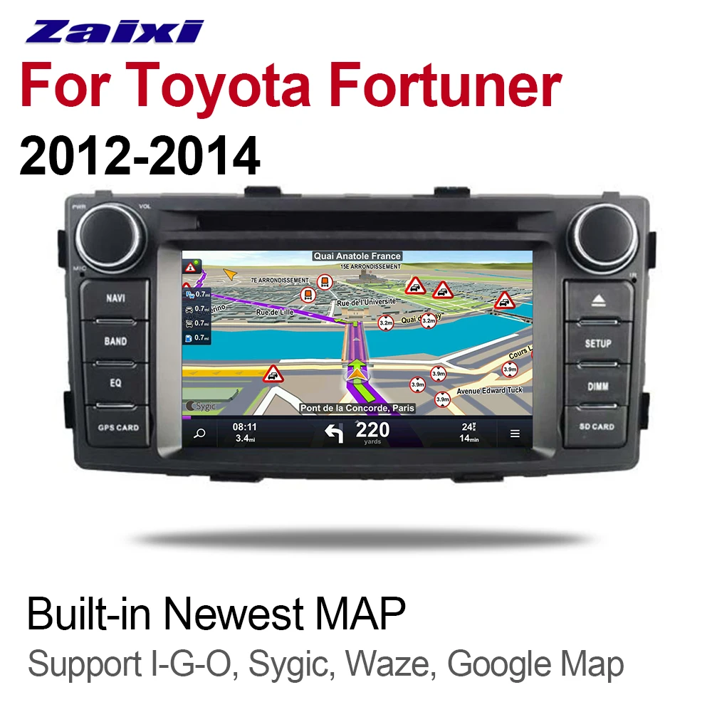 Автомобильный мультимедийный плеер для Toyota Fortuner 2012 2013 2014 Android 2 Din WIFI GPS навигация