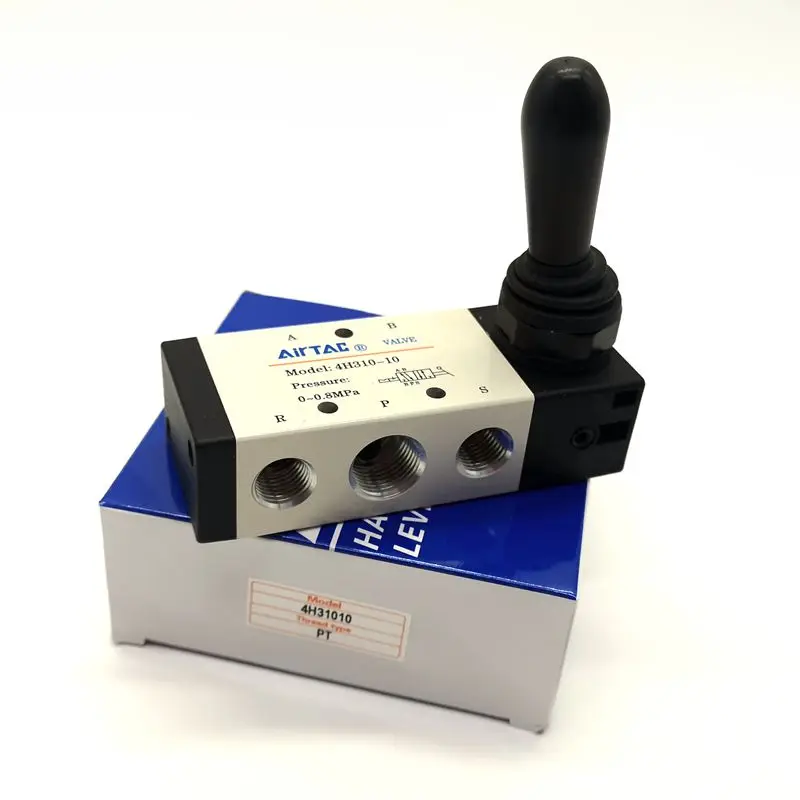 

AirTAC Manually Valve 4H310-10 5/2 Way Hand Lever Operated Control Pneumatic Valve