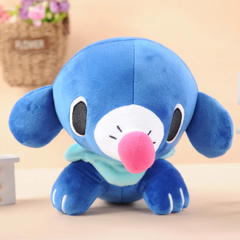 25 см Popplio pkm маленькая фигурка плюшевые игрушки синие для детей подарок на день