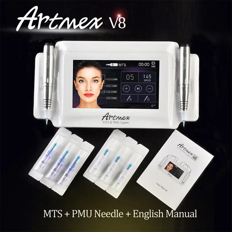 Электрический тату-пистолет Artmex V8 PMU аппарат для перманентного макияжа