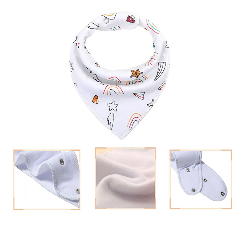 1Pc Baby Bandana Bibs Organic Cotton Baby Feeding Bibs for Drooling and Teething Soft and Absorbent Bibs Baby Shower Gift baby accessories box