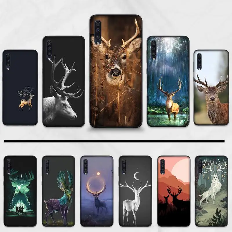 Олень рождественские пары чехол для телефона с рисунком в виде животного Samsung Galaxy