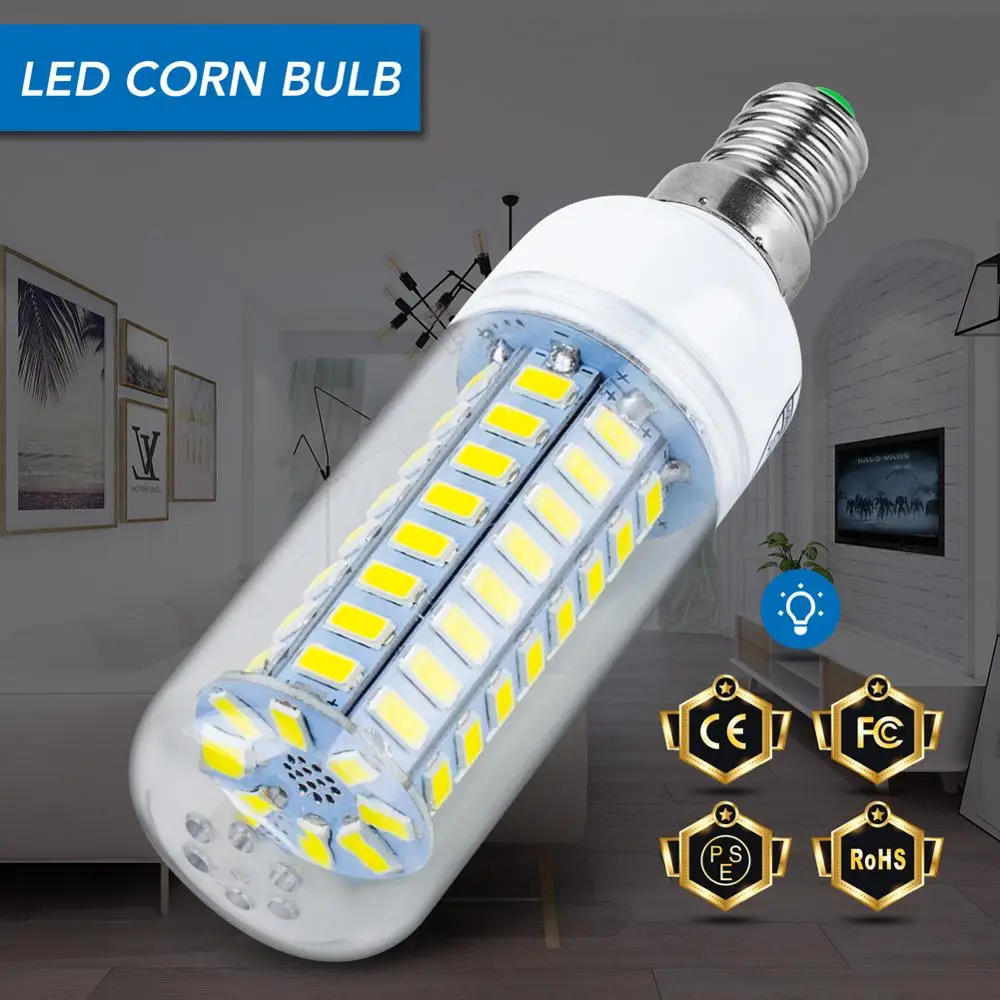 

WENNI E14 LED Lamp GU10 220V Lampara LED Bulb E27 Corn Lamp G9 3W 5W 7W 9W 12W 15W Chandelier Candle LED Light Bulb B22 SMD 5730