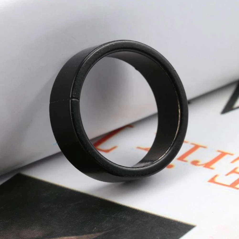 Black Strong Magnetic Magic Ring Magnet Coin Magic Tricks Finger Decoration Magician Ring 18/19/20/21MM Size Magic Props Tools