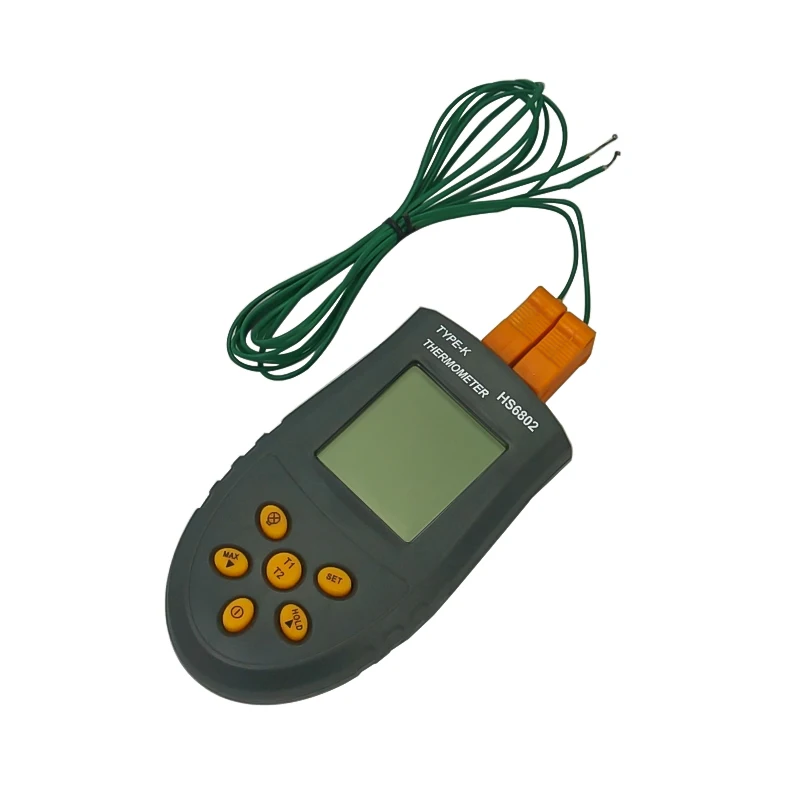 HS6802 портативный термопары типа K цифровой термометр-50~ 1350 C