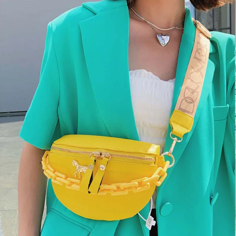 

Повседневная поясная сумка для женщин, сумочка из искусственной кожи на молнии, сумки через плечо с широким ремешком, модный роскошный нагрудной кошелек, Женская нагрудная сумка