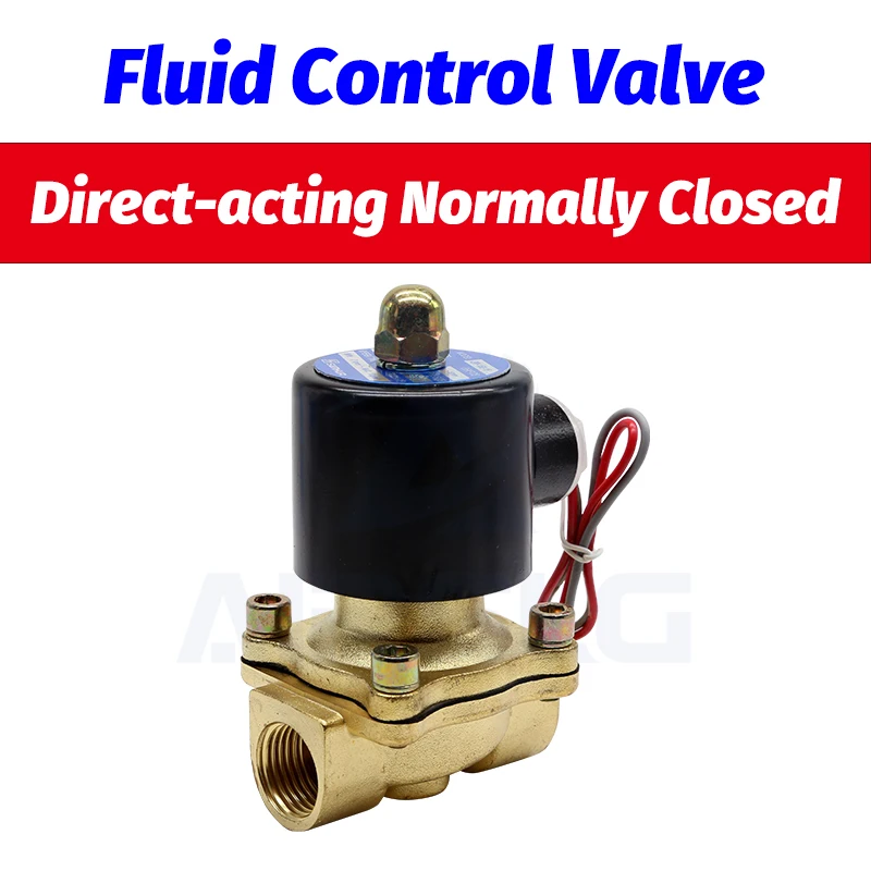 

1/4 3/8 1/2 3/4 1inch electric water Solenoid Valve 24V 220V 2W025-08 2W160-15 2W200-20 valve normally closed for Water Oil Air