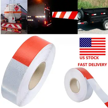 

5cm*45M Car Reflective Stickers Road Warning Strip Auto Body Motorcycle Decoration Sticker Night Safety Conspicuity Reflector