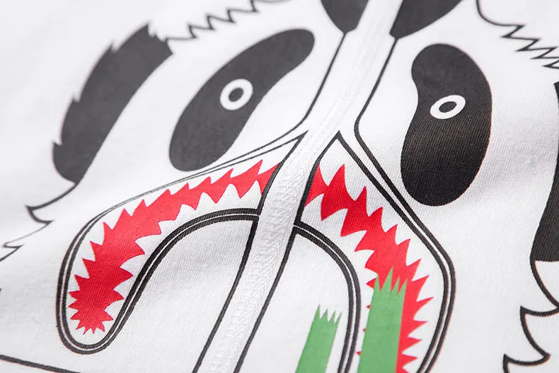 BC детская одежда | г. Летняя популярная брендовая Спортивная футболка для мальчиков Детский костюм с короткими рукавами и принтом акулы для больших мальчиков