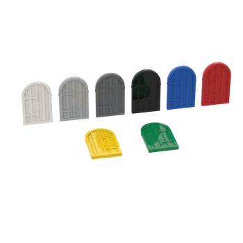 

Buildmoc Bricks 94161 1×2×2.67 round top louver window For Building Blocks Parts DIY Construction Christmas Gift Toys
