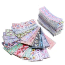 Цветочный Фольга кабель передачи данных набор/30 фольги дизайн цветок Фольга для перевода на ногти 30 шт Голографическая фольга для ногтей Звездная наклейка с цветком наклейка