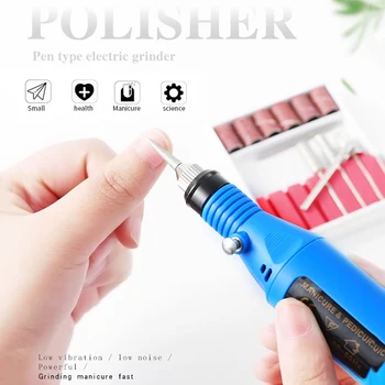 

EU/US plug 1 set of professional electric nail boring machine manicure machine nail file nail drill tool new pedicure tool