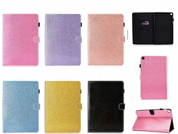 

Tablet Case For Samsung Galaxy Tab A T510 T515 SM-T510 SM-T515 10.1 inch 2019 Glitter Bling Leather Fundas Cover Case Funda+pen