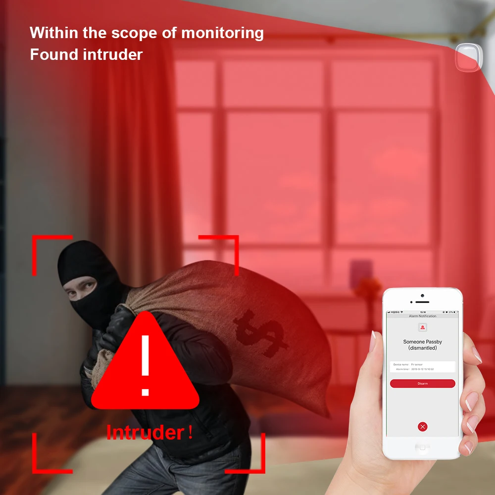 HEIMAN Z-wave PIR Motion Sensor Home Automation Z wave Alarm System zwave Motion detector EU 868.42MHZ