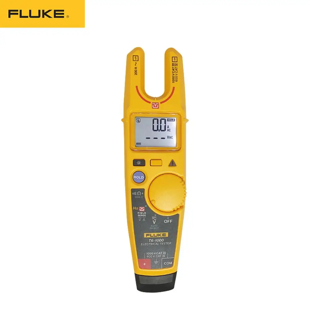 Fluke T6-1000 клещи непрерывность тока Электрический тестер Бесконтактное напряжение высокая точность открытый клещи мультиметр
