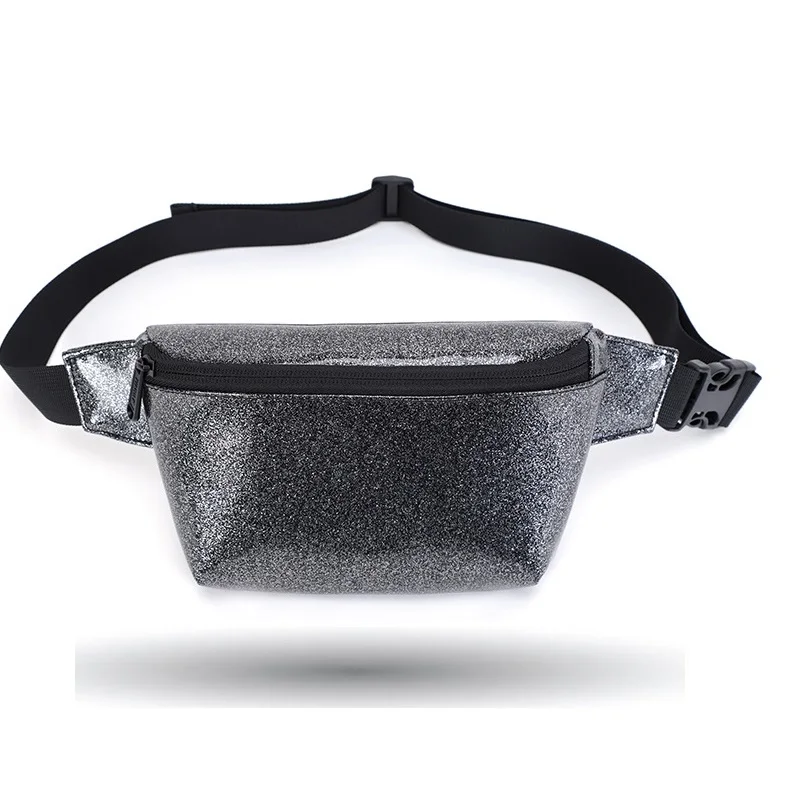 black waist bag TINYAT модная женская поясная сумка голографическая поясная сумка для путешествий, кошелек для денег, Легкий Кошелек, женская сумка Nerka - Цвет: black waist bag