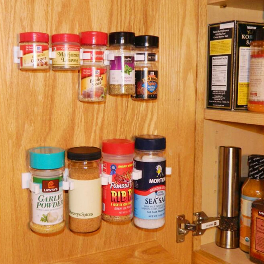 Зажим кухонный захват для специй полоска Jar стеллаж, полки стеновые двери шкафа 3