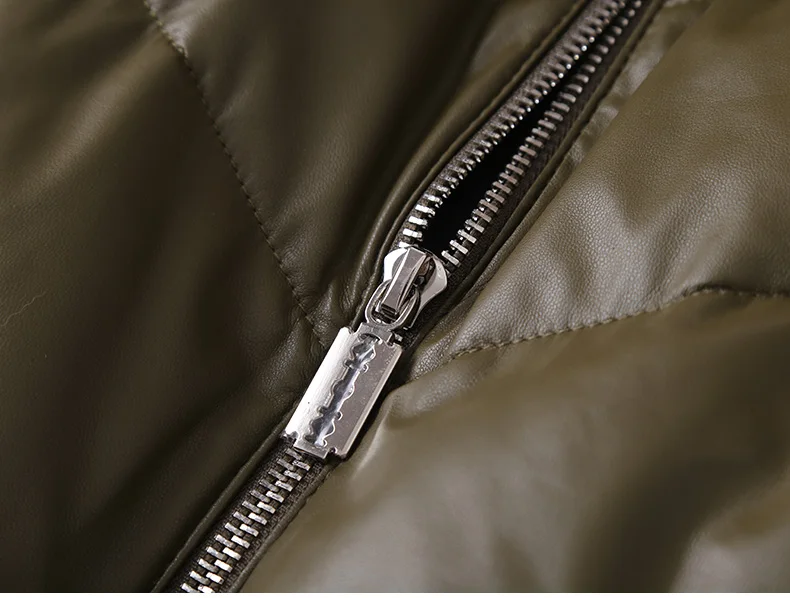 Real Sheepskin Coat Female Winter Natural Fox Fur Collar Duck Down Leather Jacket Long Genuine Leather Jackets 092702B