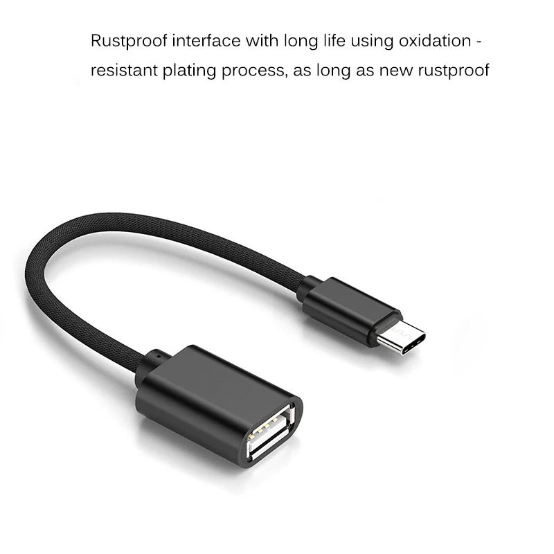 OTG USB к type-C Кабель-адаптер Powstro антиокислительная зарядка портативный USB Microusb OTG разъем для Xiaomi Redmi samsung