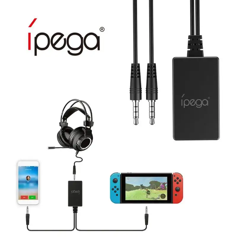 

iPega Audio 2 in 1 Converter Fit for N-Switch Console to Headphone for Nintend Switch Audio Plug
