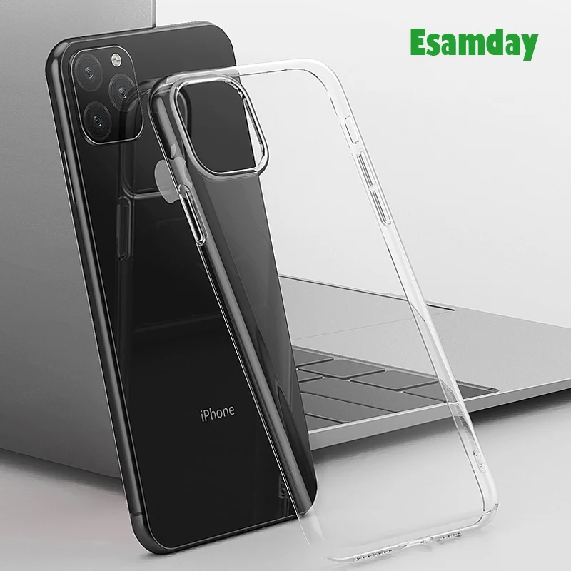 Esamday ясно кремния Мягкие TPU чехол для 7 плюс 8 8 Plus X XS MAX XR Прозрачный чехол для телефона для Iphone 5, 5s, SE 6 6s 6 Plus 6s плюс