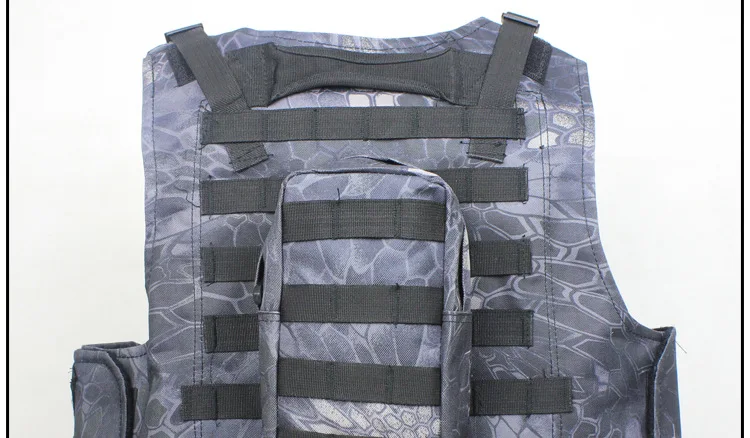 Камуфляжный жилет-амфибия с принтом питона, CS полевые операции, MOLLE система защиты, мужской жилет, Экипировка для мужчин