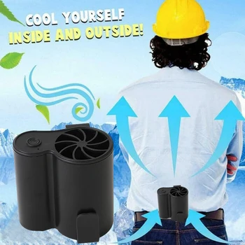 

Hang Your Waist And Carry a Powerful Wind Speed Fan Work Outdoors Portable And Easy To Operate Air Cooling Mini Fan In Summer