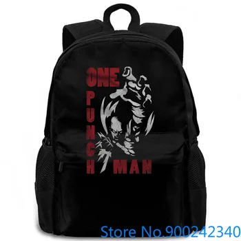

One Punch Anime Saitama Workout 5 Made In USA Round Collar women men backpack laptop travel school adult student