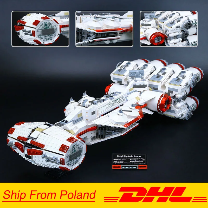 

05046 Star Plan The Tantive IV Blockade Runner with 10019 Wars Model Building Blcoks Bricks Toy Children Gift compatible legoing