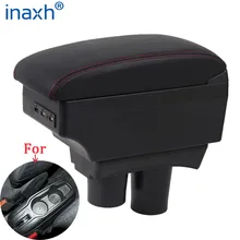 Accoudoir de voiture citroën c elysee, boîte d'accoudoir, pièces de rénovation, boîte de rangement intérieure 3USB LED, 301 2014 2015, Peugeot 2016