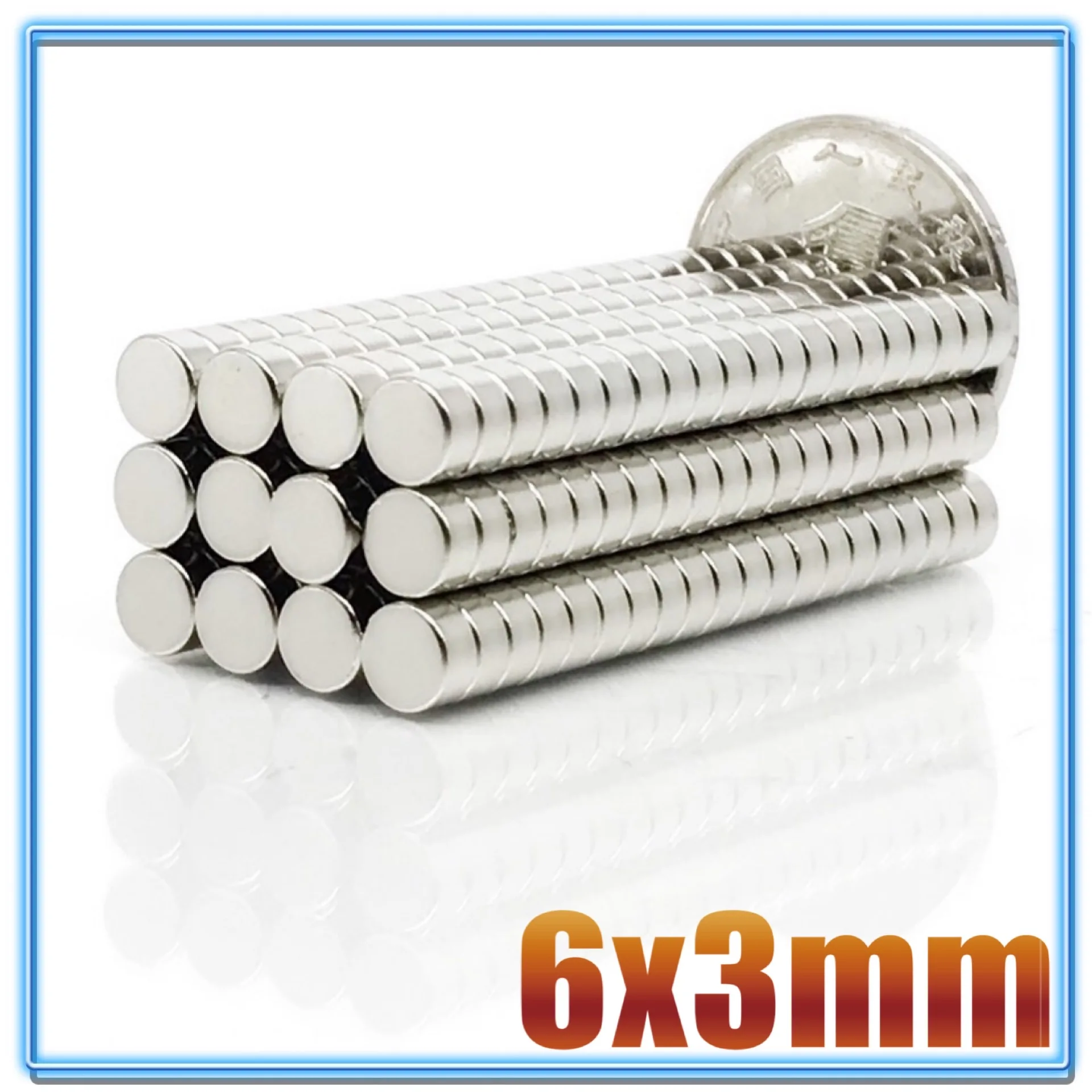 Neodymium magnets round magnets Mini Small N35 Round Magnet 6*1 6x1.5 6x2 6x3 6x4 mm Neodymium Magnet Permanent NdFeB Super Strong Powerful Magnets 6x1 100Pcs