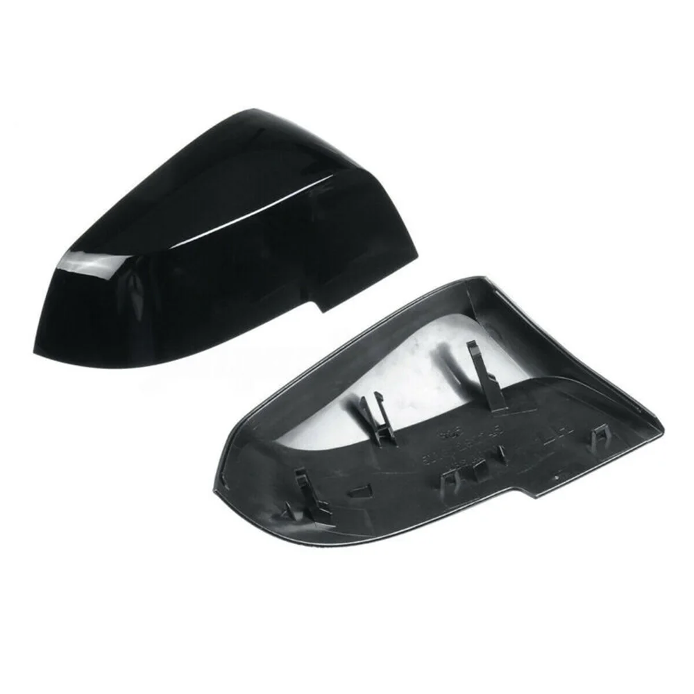 

1 Pair Car Rear View Wing Mirror Cover For BMW 1/2/3/4 SERIES F20 F30 F31 F32 F34 Gloss Black ABS Rear View Mirror Cover Cap