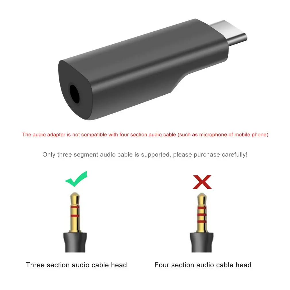 USB-C до 3,5 мм микрофон адаптер Карманный аудио адаптер для DJI Osmo Карманный конвертер для микрофона