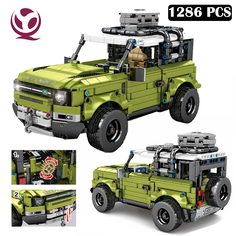 QIYE City Adventurer Jeep Speed Racing Car строительные блоки для грузовиков внедорожник 1:14 Модель