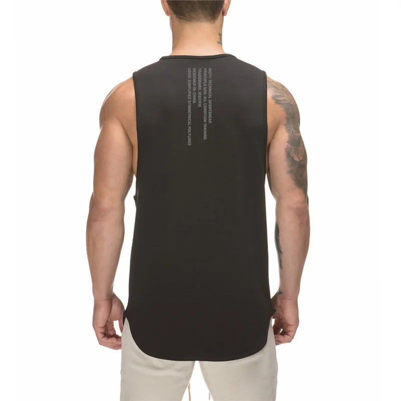 

Vest Muscle Shirt Workout Mesh Musculation Fitness Singlets Sleeveless Mens Tank Top Gym Stringer Clothing Bodybuilding
