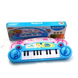 Мультфильм моделирование электронная клавиатура детские развивающие игрушки От 1 до 3 лет раннего возраста младенцев музыкальная игрушка