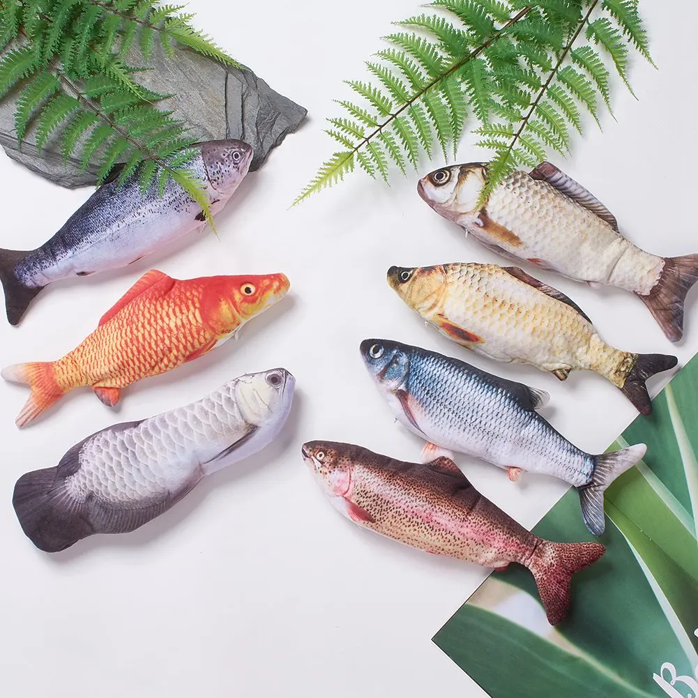 Плюшевая электрическая игрушка рыбка Китти Интерактивная танцевальная рыба