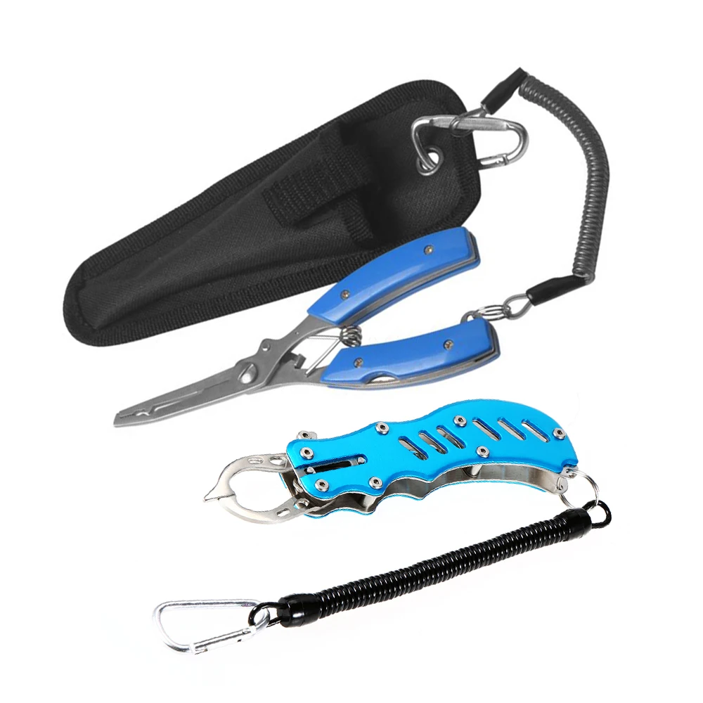 

Fishing Lip Gripper Pliers Set Hook Remover Mini Fish Gripper Fishing Pliers Gripper Fishing Line Cutters Fishing Tools Tackle