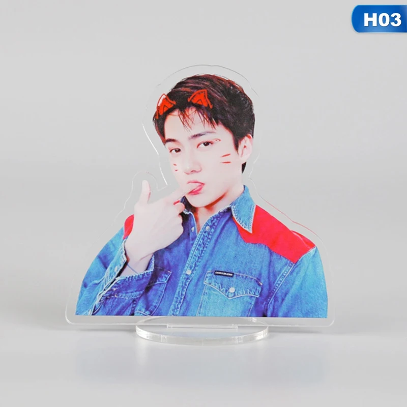 EXO Members Kawaii, стоящая фигурка, кукла, акриловая подставка, настольный декор, Канцелярский набор