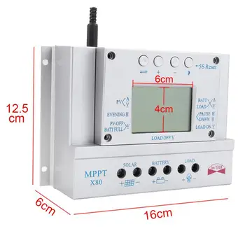 

Large LCD X Series X80A 12V/24V MPPT Solar Panel Regulator Charge Controller