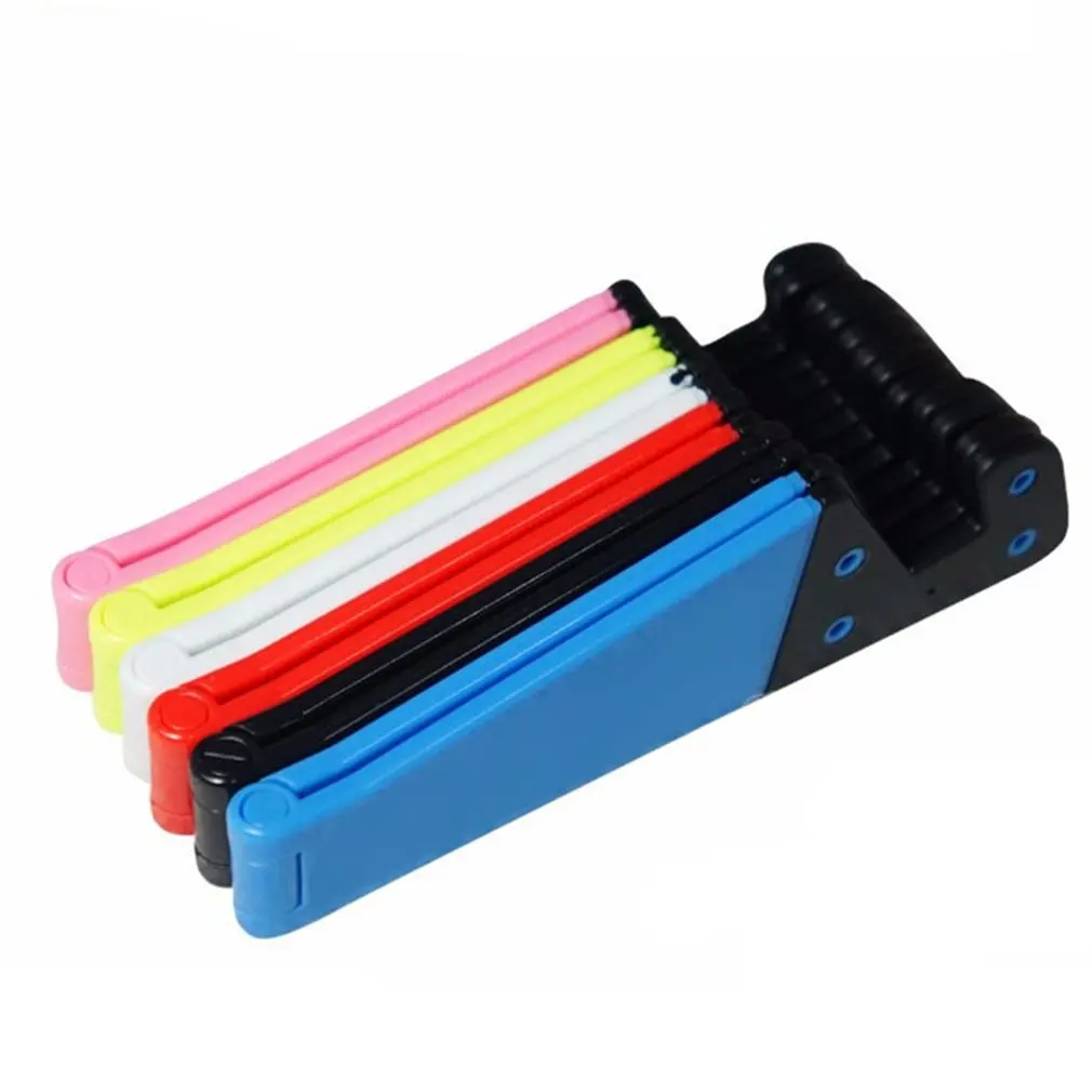 1Pcs Universal Desktop Stand Colorful Portable Foldable V model Mobile Phone Mount Holder Stand Cradle For Cell Phone mobile stand for bike